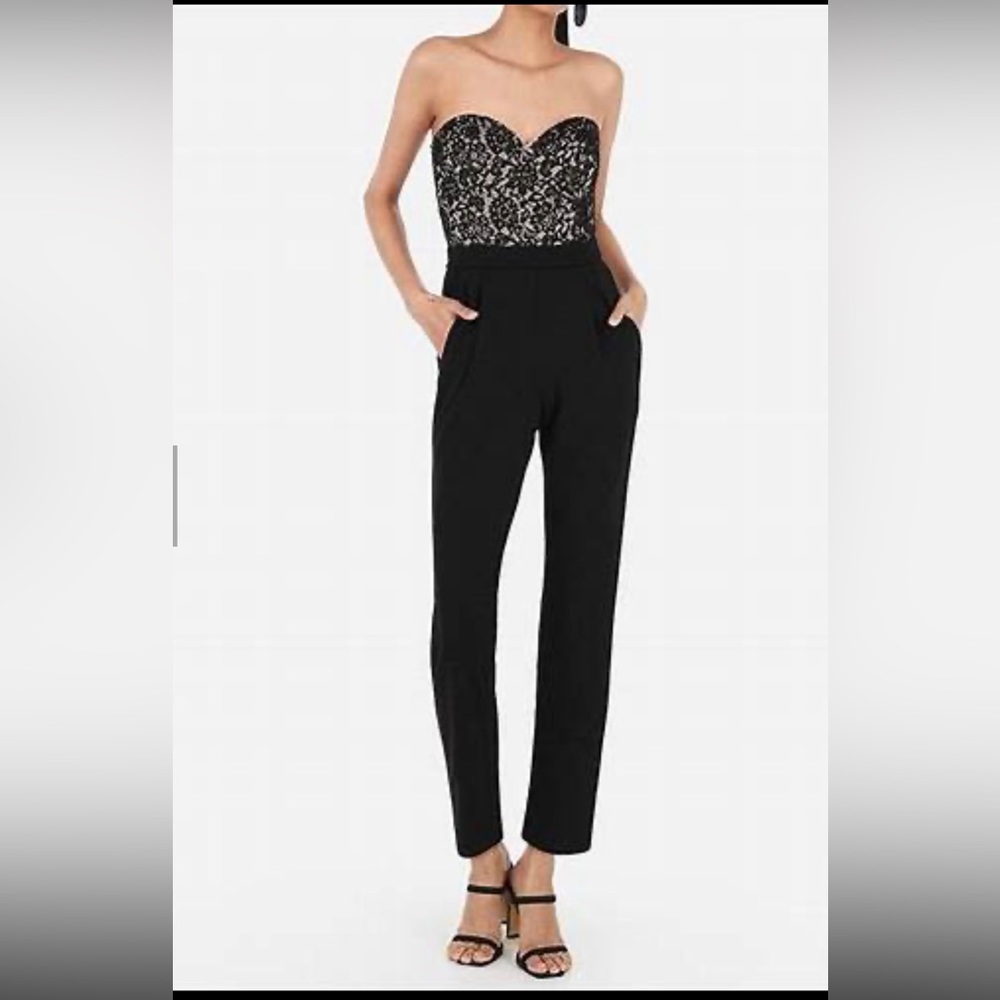 Express Lace Bodice Strapless Sweetheart, Size 6